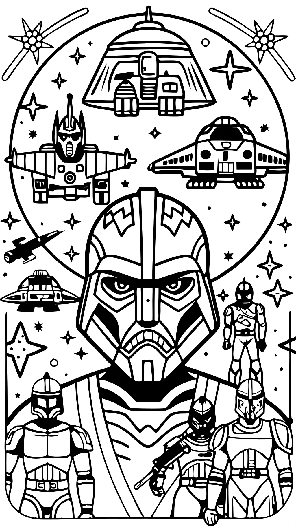 clone wars coloring pages